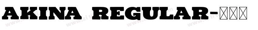 Akina Regular字体转换
